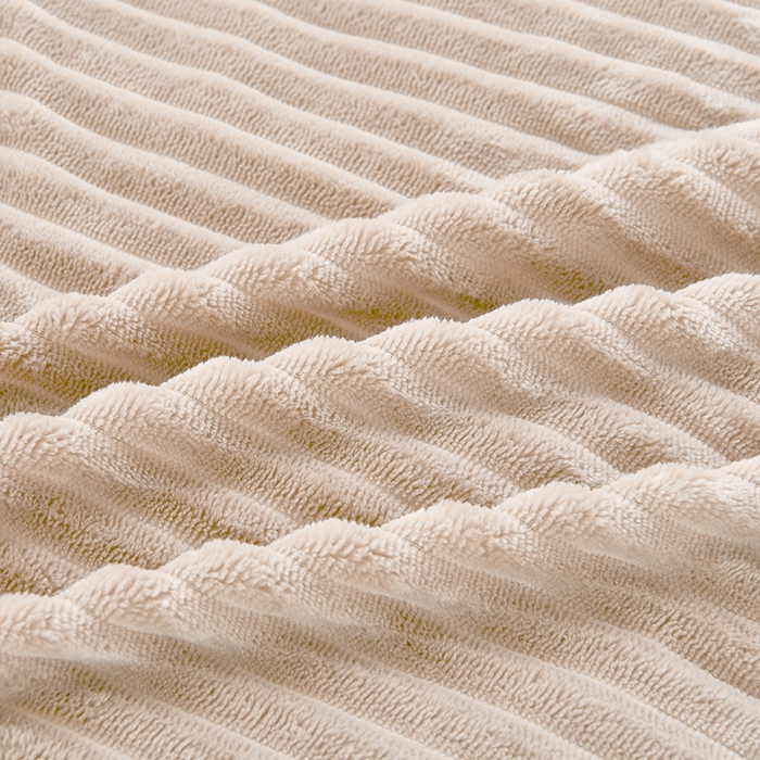 91家纺网 家纺一手货源 找家纺 诗薇娅 2025新款加厚兔毛绒美容床罩  美容床罩四件套 浅卡其