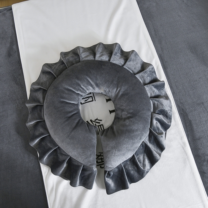 91家纺网 家纺一手货源 找家纺 诗薇娅 2025新款加厚兔毛绒美容床罩  美容床罩四件套 深灰色