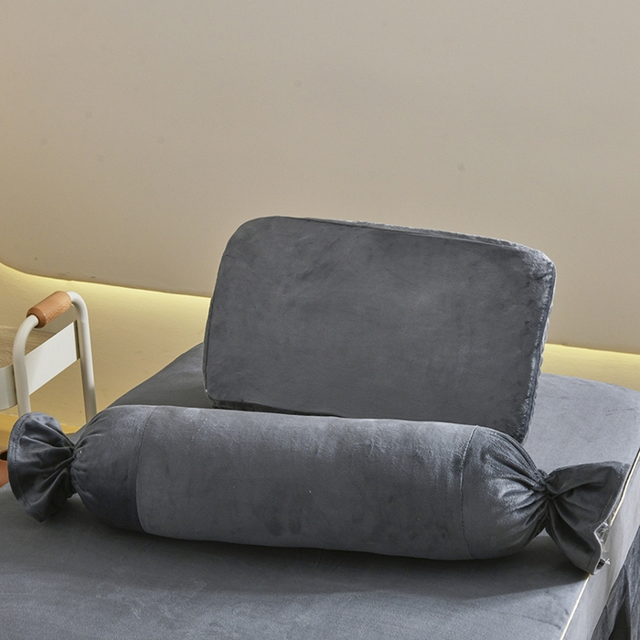 91家纺网 家纺一手货源 找家纺 诗薇娅 2025新款加厚兔毛绒美容床罩  美容床罩四件套 深灰色