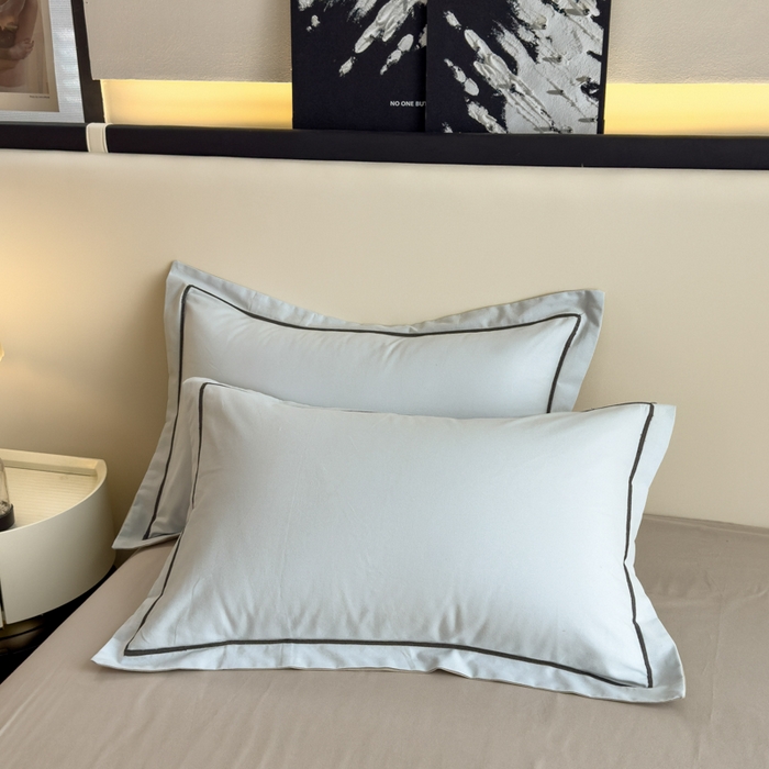 91家纺网 家纺一手货源 找家纺 （总）印季家纺 2025新款绣花一字绣全棉纯棉加厚磨毛四件套