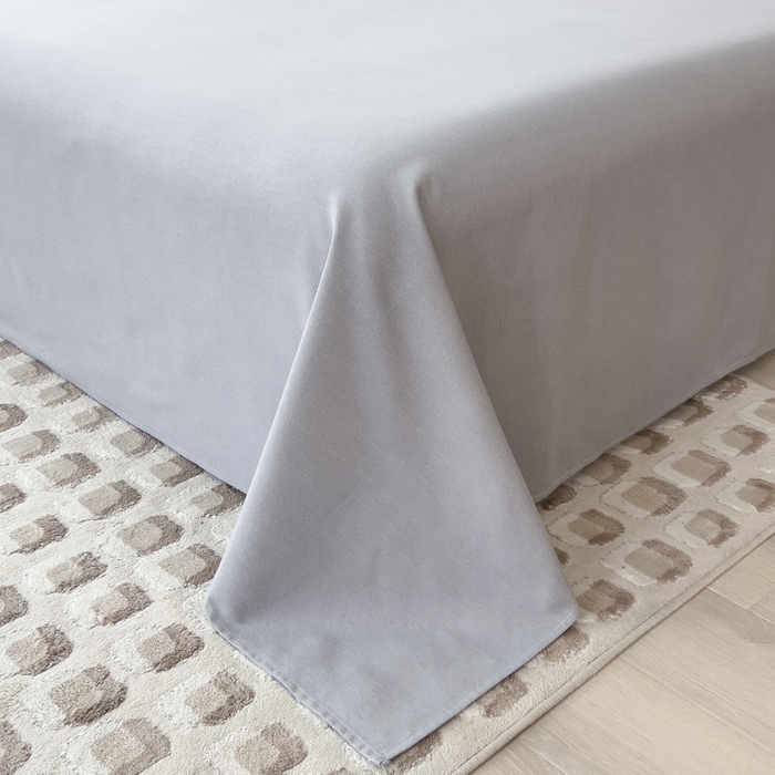 91家纺网 家纺一手货源 找家纺 印季家纺 2025新款全棉纯棉波点蝴蝶结绣花混纺磨毛四件套 优雅粉-灰