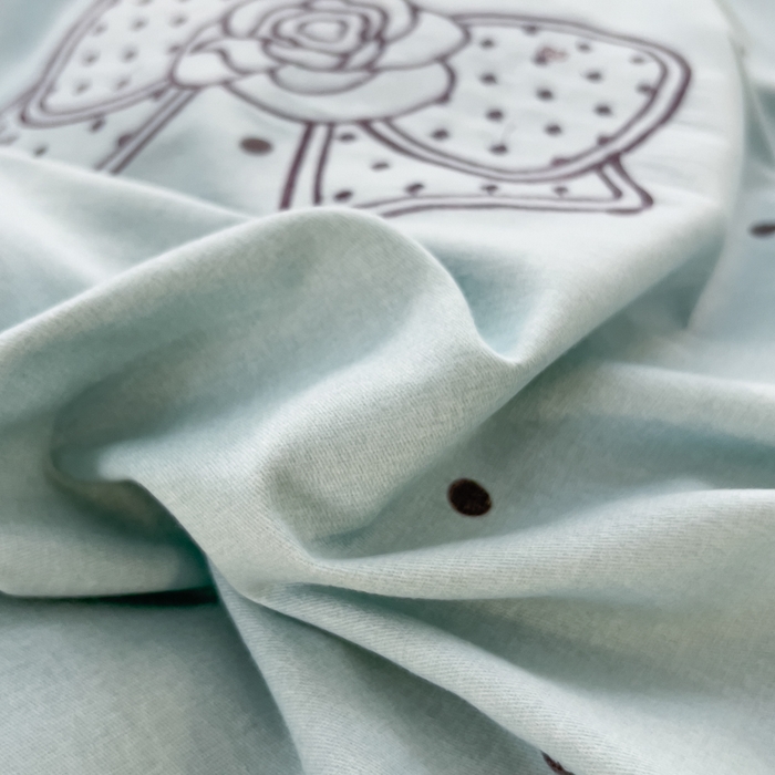 91家纺网 家纺一手货源 找家纺 印季家纺 2025新款全棉纯棉波点蝴蝶结绣花混纺磨毛四件套 星河兰