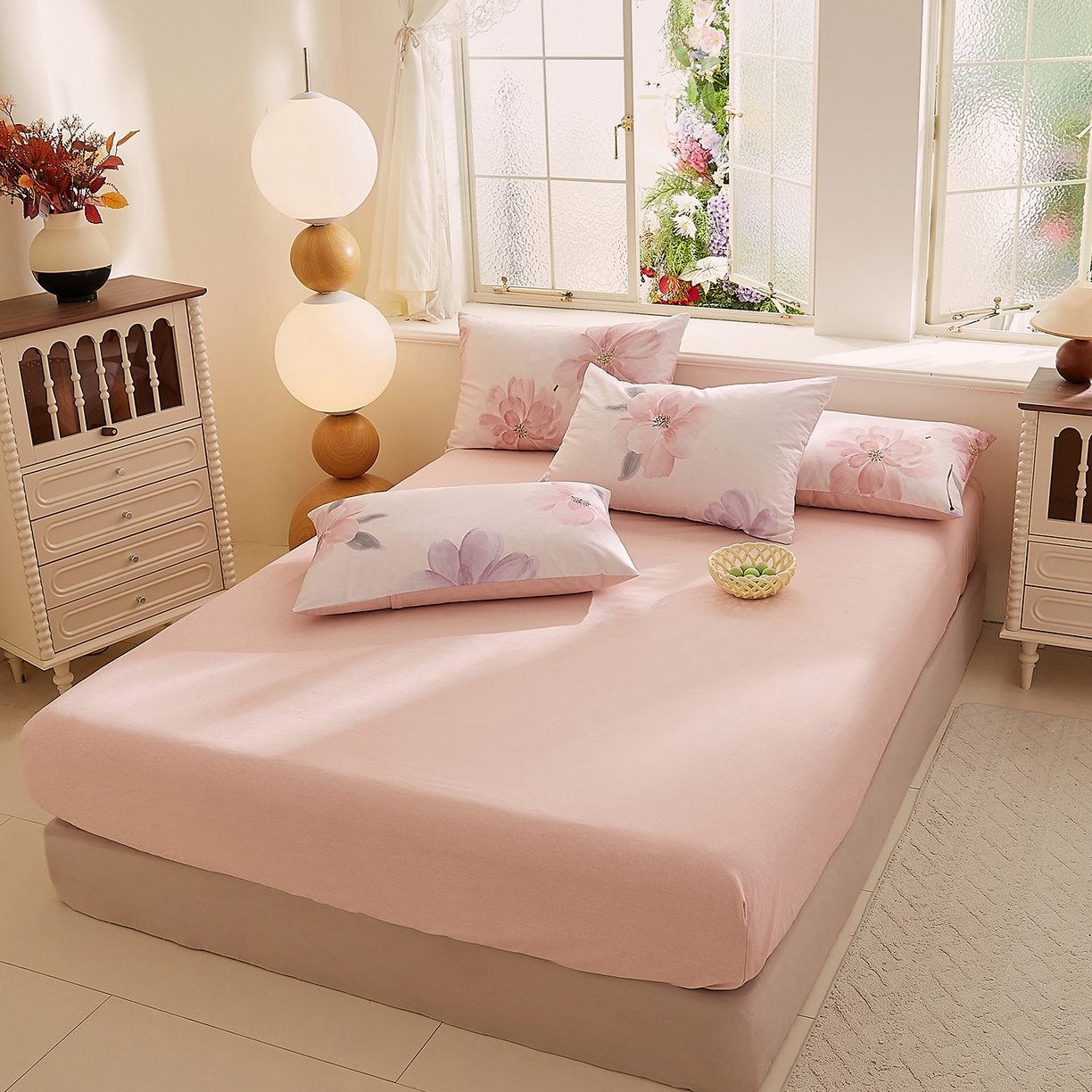 91家纺网 家纺一手货源 找家纺 （总）DoDo 兜兜 2025新款全棉纯棉磨毛印花单床笠 床笠单件