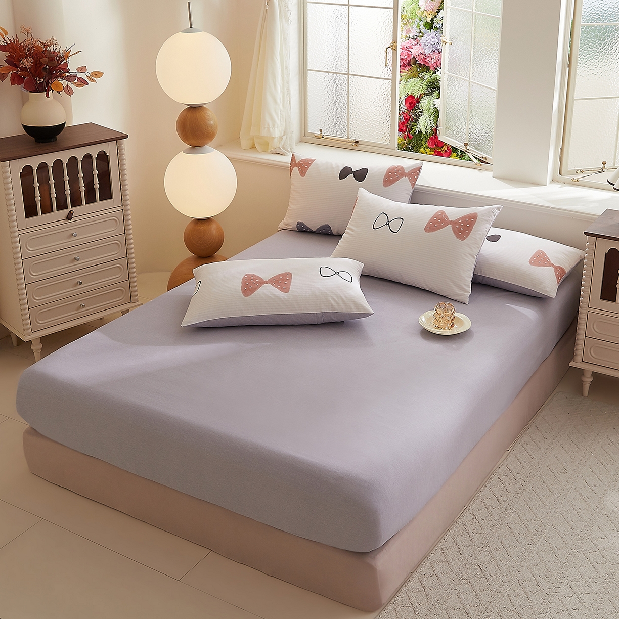 91家纺网 家纺一手货源 找家纺 （总）DoDo 兜兜 2025新款全棉纯棉磨毛印花单床笠 床笠单件