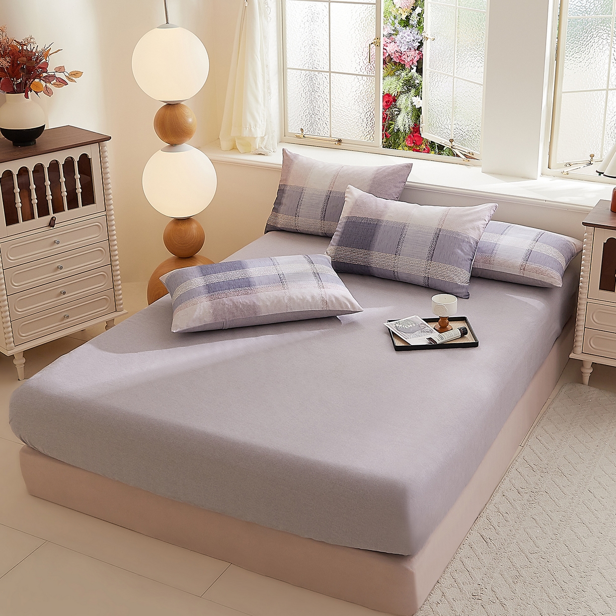 91家纺网 家纺一手货源 找家纺 （总）DoDo 兜兜 2025新款全棉纯棉磨毛印花单床笠 床笠单件