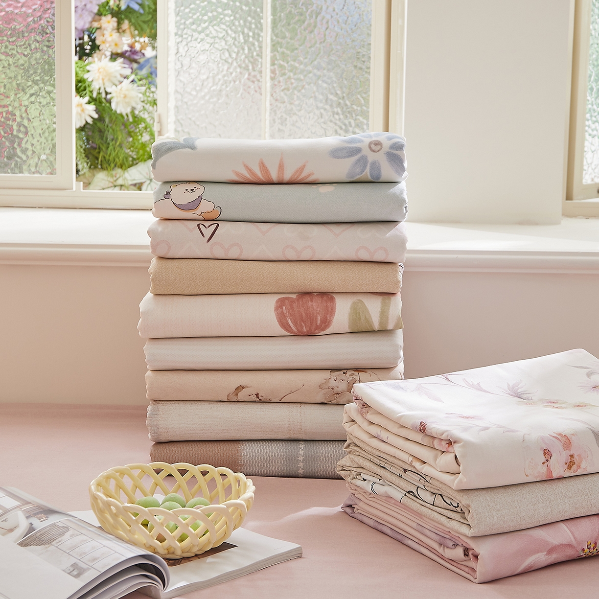 91家纺网 家纺一手货源 找家纺 DoDo 兜兜 2026新款全棉纯棉磨毛印花单床笠 床笠单件 组合图仅供展示不可下单