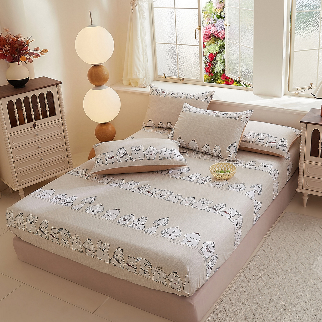 DoDo 兜兜 2026新款全棉纯棉磨毛印花单床笠 床笠单件 A版奥汀