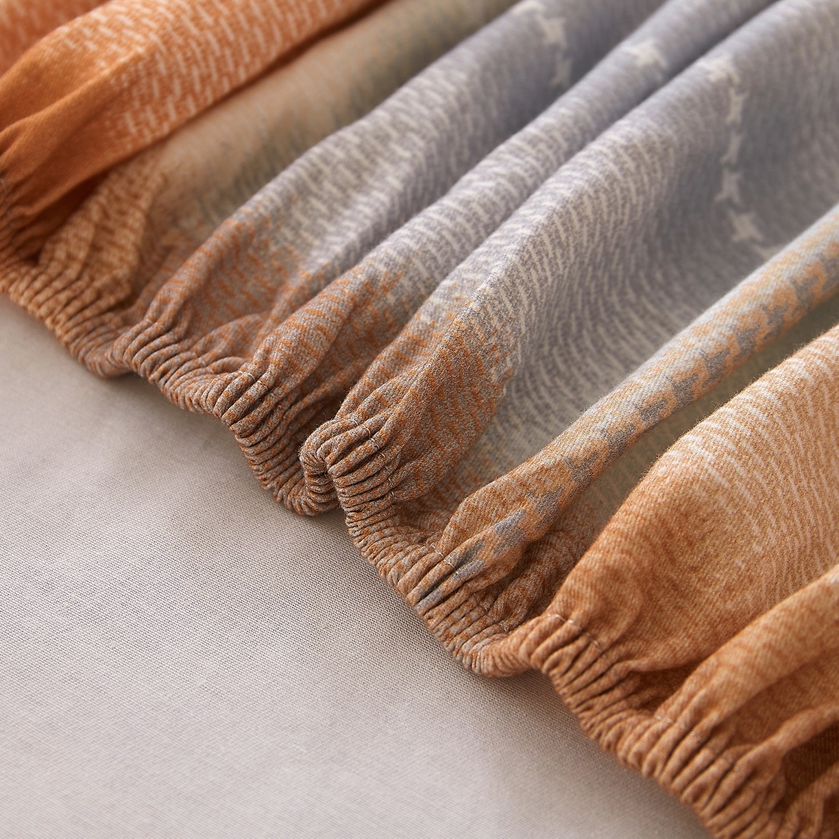 91家纺网 家纺一手货源 找家纺 DoDo 兜兜 2026新款全棉纯棉磨毛印花单床笠 床笠单件 A版简昔