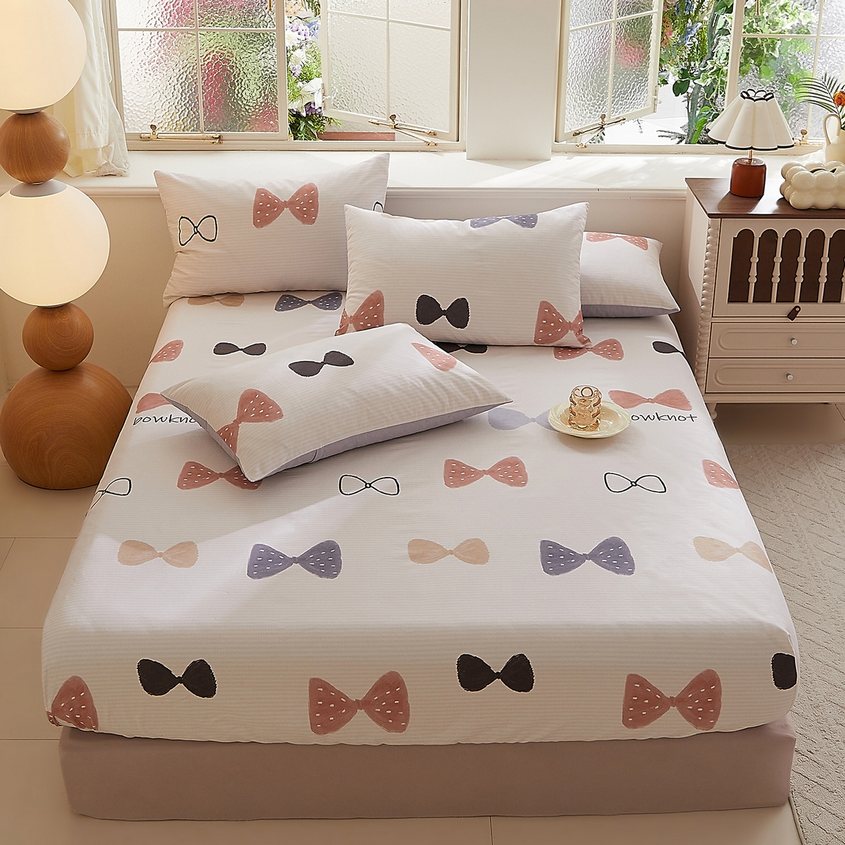 91家纺网 家纺一手货源 找家纺 DoDo 兜兜 2026新款全棉纯棉磨毛印花单床笠 床笠单件 A版可梦