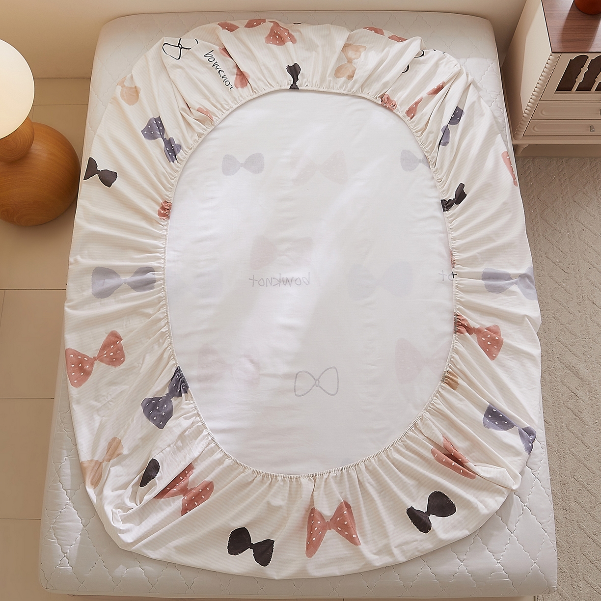 91家纺网 家纺一手货源 找家纺 DoDo 兜兜 2026新款全棉纯棉磨毛印花单床笠 床笠单件 A版可梦