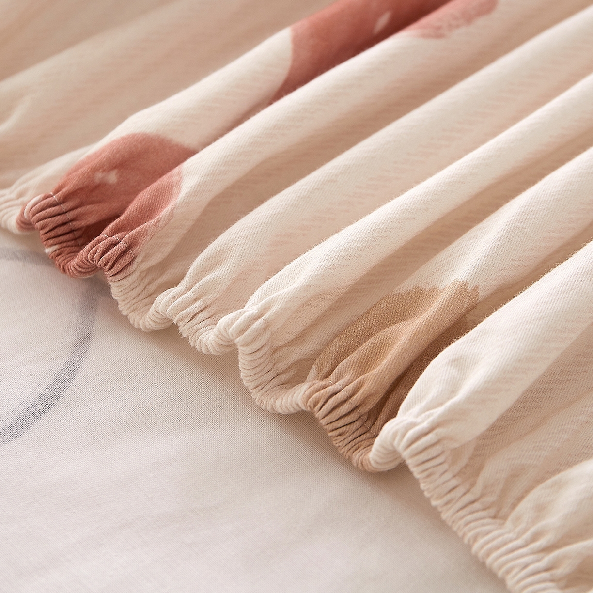 91家纺网 家纺一手货源 找家纺 DoDo 兜兜 2026新款全棉纯棉磨毛印花单床笠 床笠单件 A版可梦