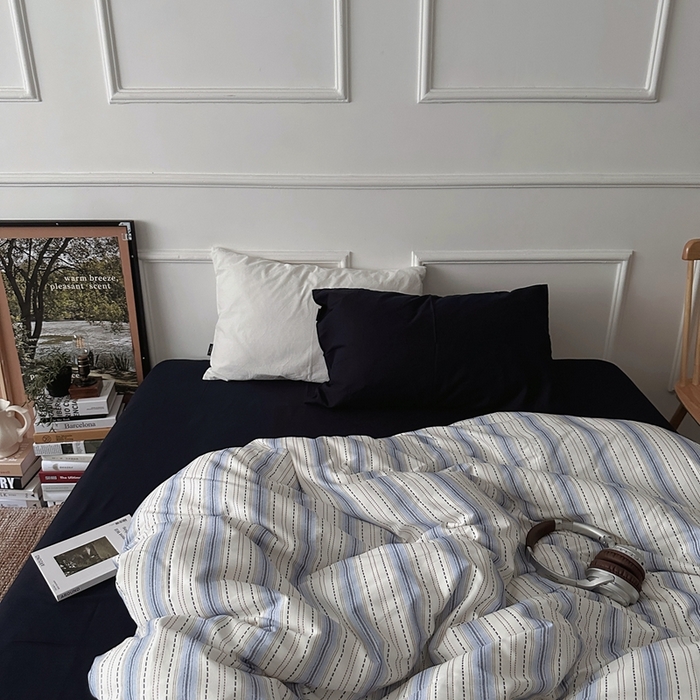 （总）柚可家居 2025新款40支色织全棉纯棉四件套 冰岛叙事（会员-5元）