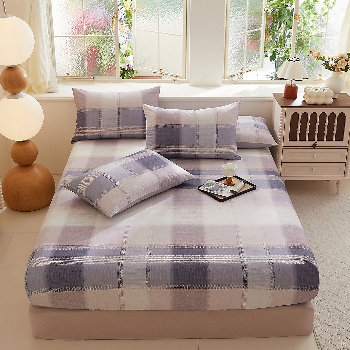 91家纺网 家纺一手货源 找家纺 DoDo 兜兜 2026新款全棉纯棉磨毛印花单床笠 床笠单件 A版绅士