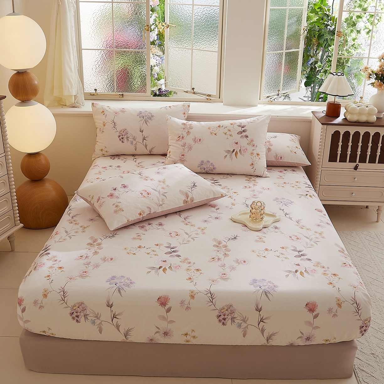 91家纺网 家纺一手货源 找家纺 DoDo 兜兜 2026新款全棉纯棉磨毛印花单床笠 床笠单件 A版温莎