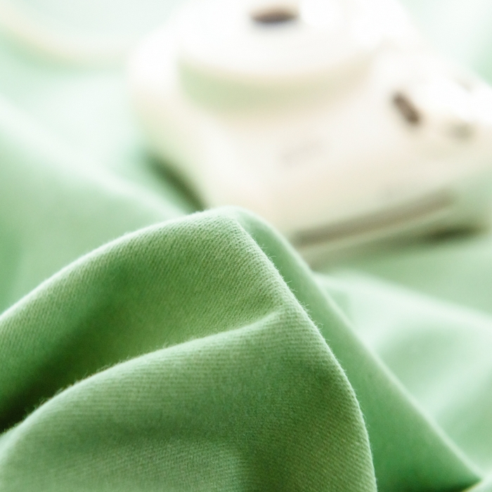 91家纺网 家纺一手货源 找家纺 印季家纺 2025新款全棉纯棉加厚混纺磨毛淡墨痕四件套 淡墨痕-绿
