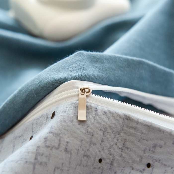 91家纺网 家纺一手货源 找家纺 印季家纺 2025新款全棉纯棉加厚混纺磨毛淡墨痕四件套 淡墨痕-兰