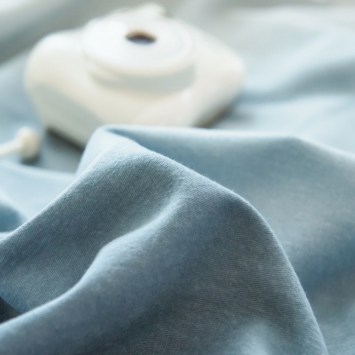 91家纺网 家纺一手货源 找家纺 印季家纺 2025新款全棉纯棉加厚混纺磨毛淡墨痕四件套 淡墨痕-兰