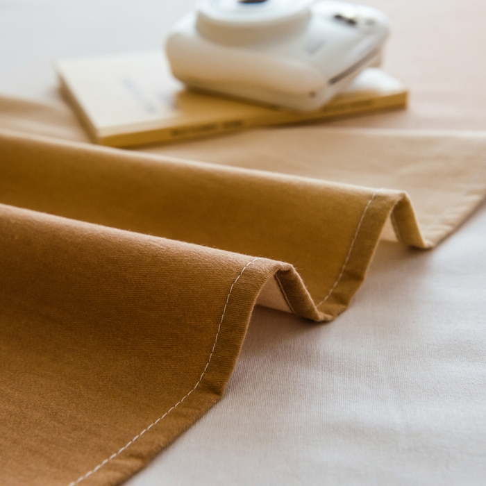 91家纺网 家纺一手货源 找家纺 印季家纺 2025新款全棉纯棉加厚混纺磨毛淡墨痕四件套 淡墨痕-棕