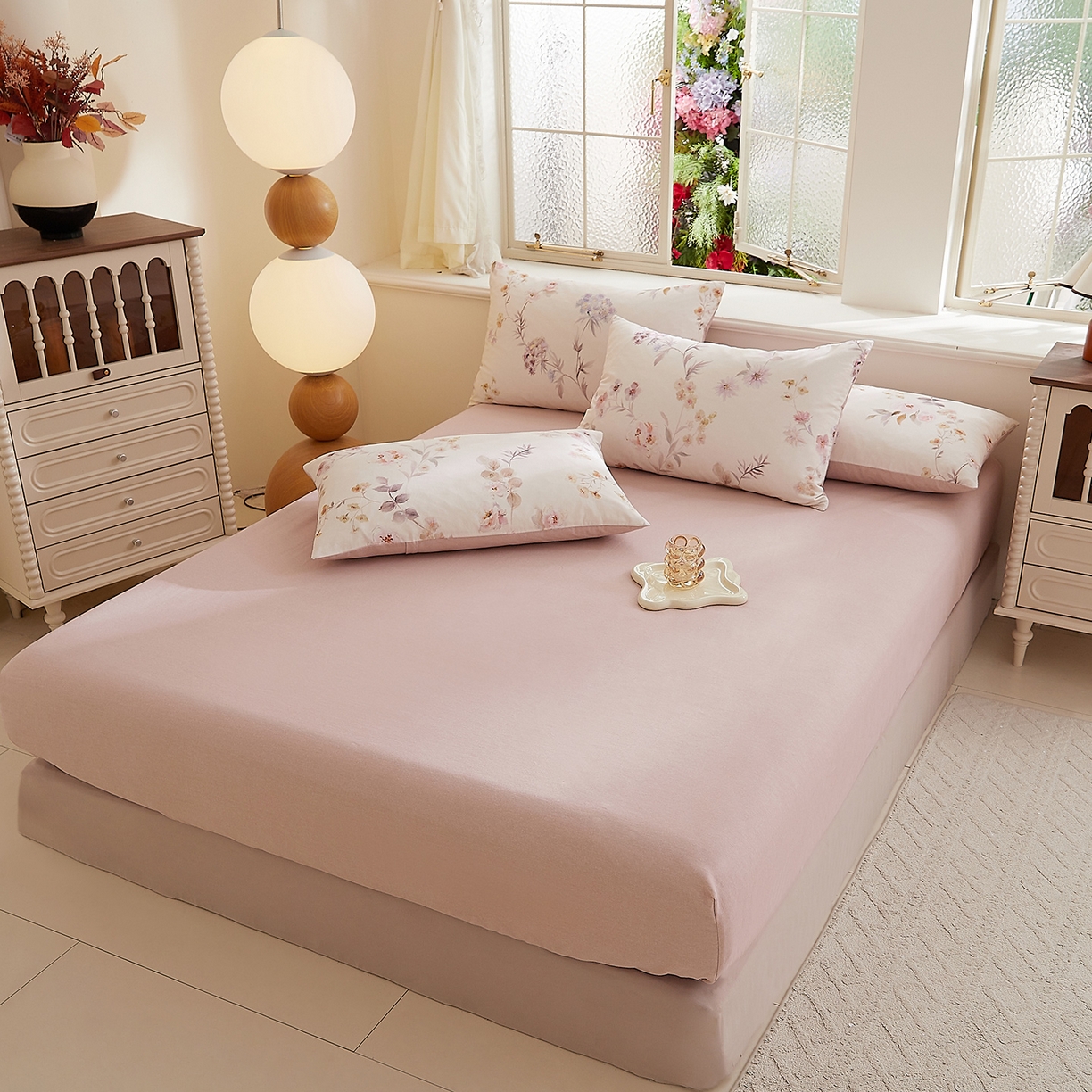 DoDo 兜兜 2026新款全棉纯棉磨毛印花单床笠 床笠单件 B版草莓晶-温莎