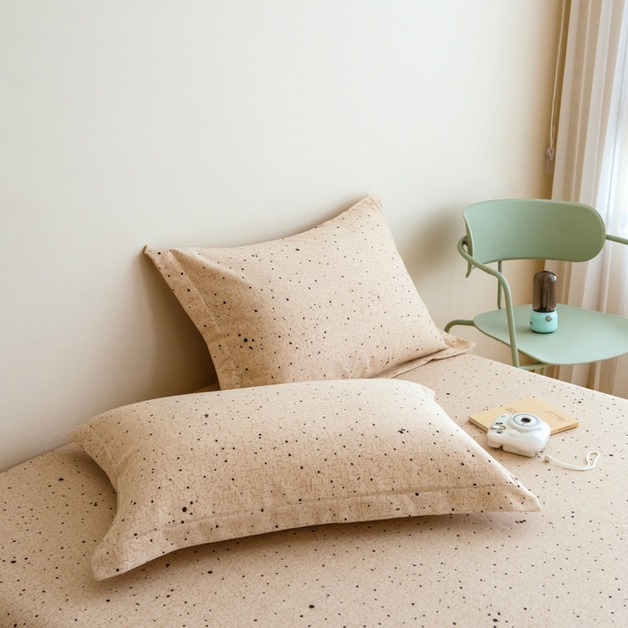 91家纺网 家纺一手货源 找家纺 印季家纺 2025新款全棉纯棉加厚渐变混纺磨毛四件套-过江寒 过江寒-棕