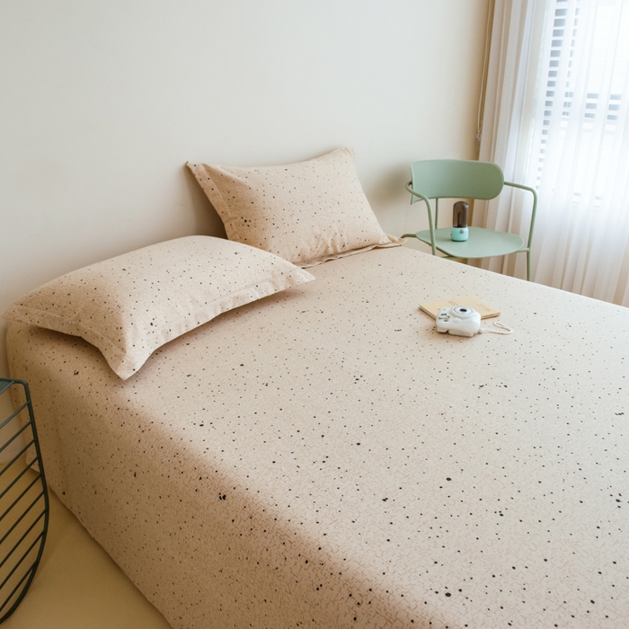 91家纺网 家纺一手货源 找家纺 印季家纺 2025新款全棉纯棉加厚渐变混纺磨毛四件套-过江寒 过江寒-棕