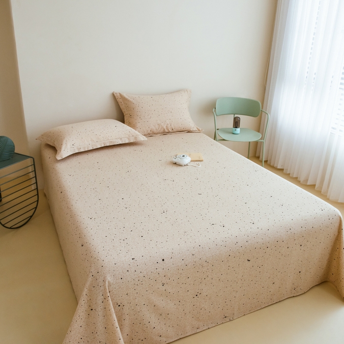 91家纺网 家纺一手货源 找家纺 印季家纺 2025新款全棉纯棉加厚渐变混纺磨毛四件套-过江寒 过江寒-棕