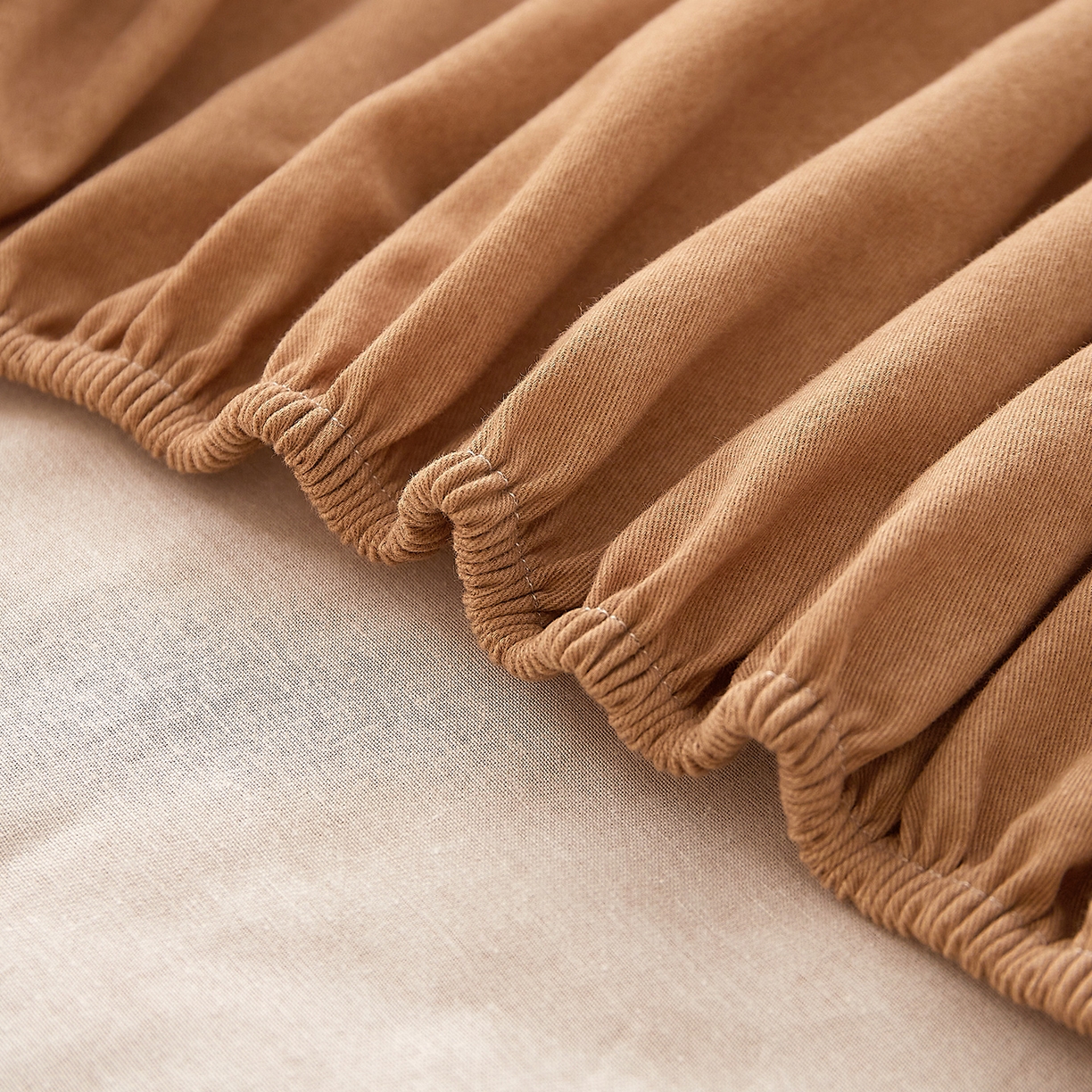 91家纺网 家纺一手货源 找家纺 DoDo 兜兜 2026新款全棉纯棉磨毛印花单床笠 床笠单件 B版伽罗纹理-奥汀