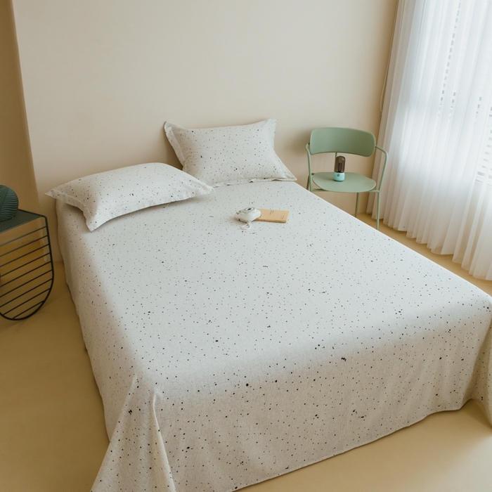 91家纺网 家纺一手货源 找家纺 印季家纺 2025新款全棉纯棉加厚渐变混纺磨毛四件套-过江寒 过江寒-灰