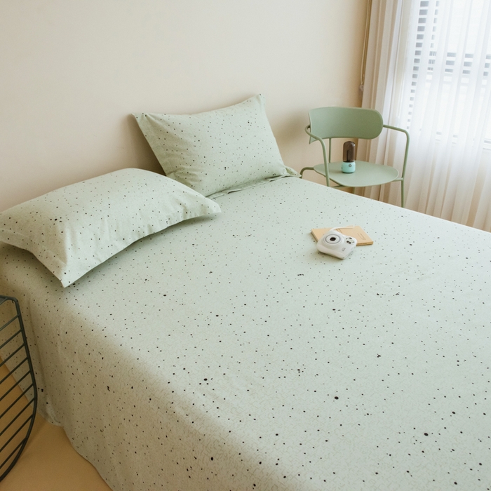 91家纺网 家纺一手货源 找家纺 印季家纺 2025新款全棉纯棉加厚渐变混纺磨毛四件套-过江寒 过江寒-深绿