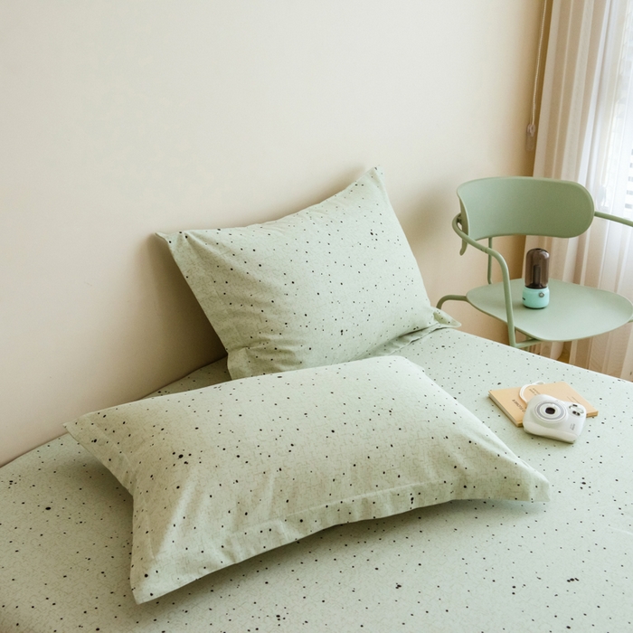 91家纺网 家纺一手货源 找家纺 印季家纺 2025新款全棉纯棉加厚渐变混纺磨毛四件套-过江寒 过江寒-深绿