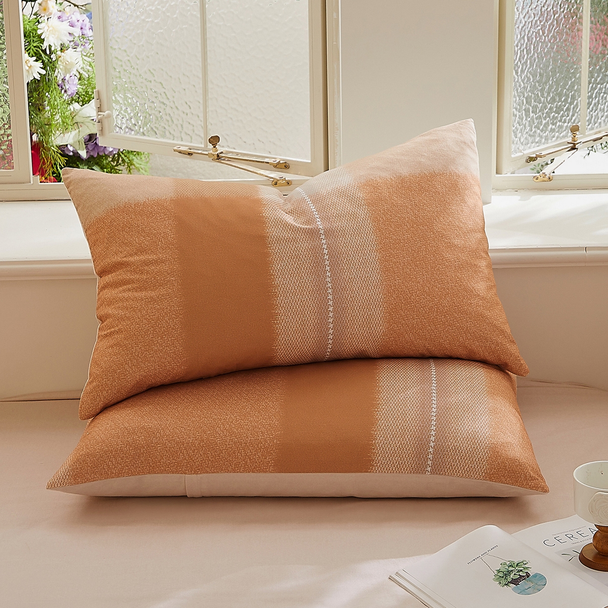 91家纺网 家纺一手货源 找家纺 DoDo 兜兜 2026新款全棉纯棉磨毛印花单床笠 床笠单件 B版燕麦奶-简昔