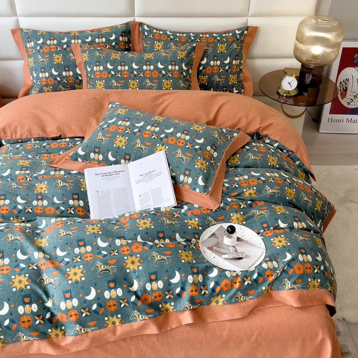 91家纺网 家纺一手货源 找家纺 （总）印季家纺 2025新款生态全棉纯棉磨毛混纺欧式花边款四件套