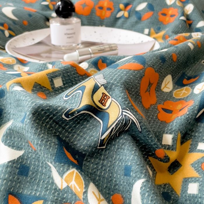 91家纺网 家纺一手货源 找家纺 印季家纺 2025新款生态全棉纯棉磨毛混纺欧式花边款四件套 艾玛（兰）