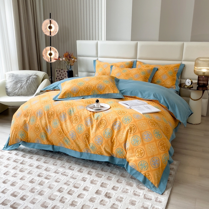 91家纺网 家纺一手货源 找家纺 印季家纺 2025新款生态全棉纯棉磨毛混纺欧式花边款四件套 罗本