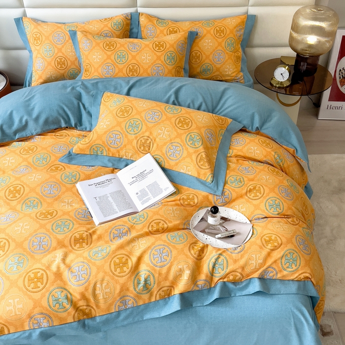 91家纺网 家纺一手货源 找家纺 印季家纺 2025新款生态全棉纯棉磨毛混纺欧式花边款四件套 罗本