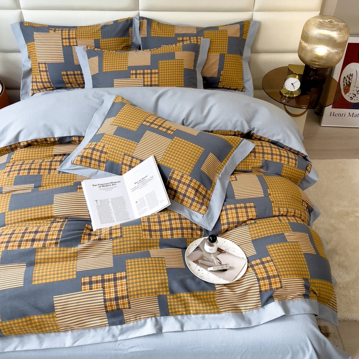 91家纺网 家纺一手货源 找家纺 印季家纺 2025新款生态全棉纯棉磨毛混纺欧式花边款四件套 玛格丽（兰）