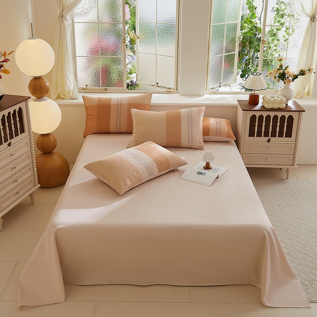 91家纺网 家纺一手货源 找家纺 （总）DoDo 兜兜 2025新款全棉纯棉磨毛印花单床单 床单单件