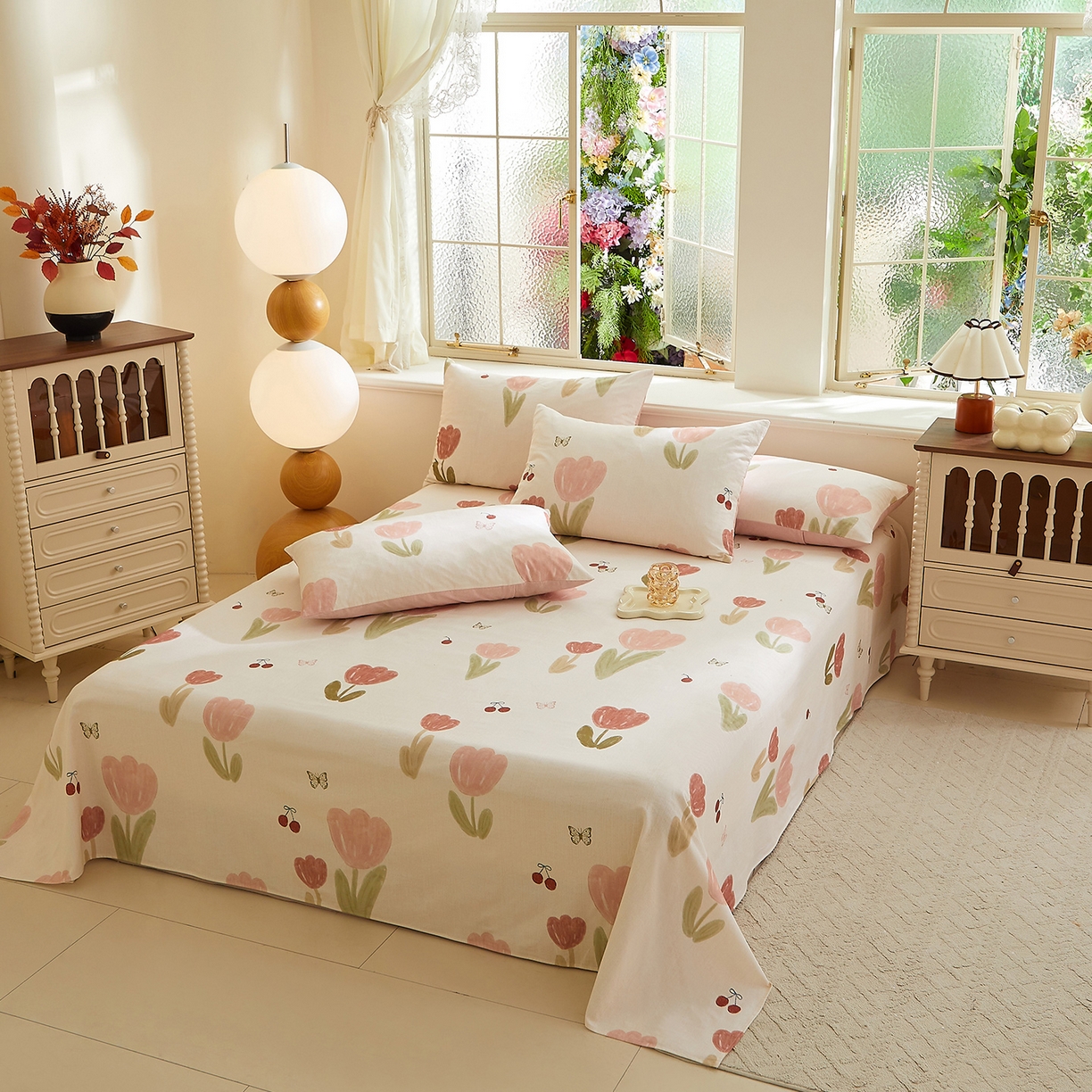 91家纺网 家纺一手货源 找家纺 DoDo 兜兜 2026新款全棉纯棉磨毛印花单床单 床单单件 A版千颂