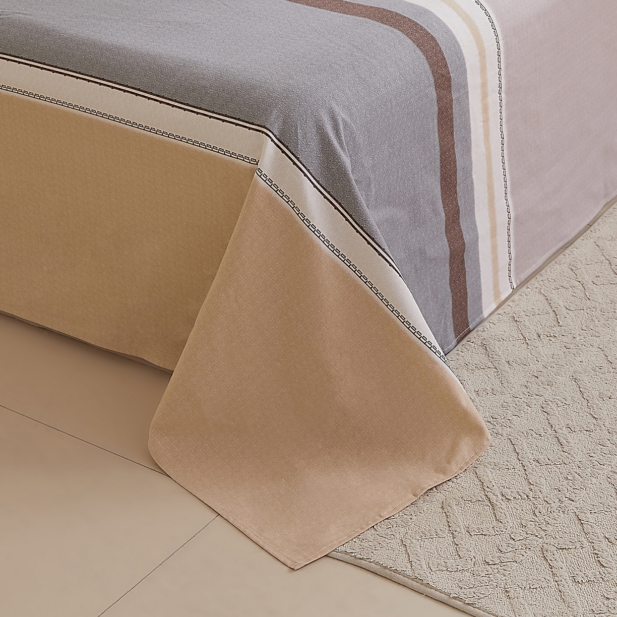 91家纺网 家纺一手货源 找家纺 DoDo 兜兜 2026新款全棉纯棉磨毛印花单床单 床单单件 A版艾伦