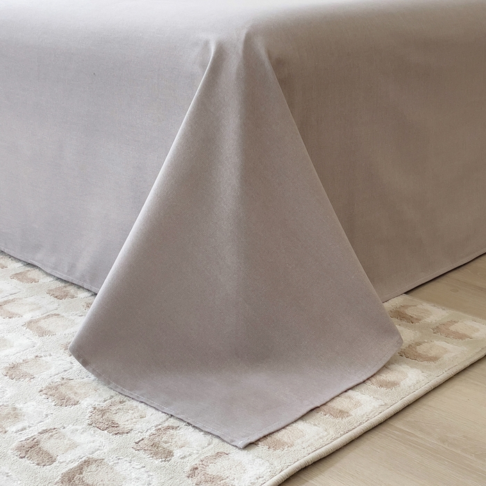 91家纺网 家纺一手货源 找家纺 印季家纺 2025新款生态全棉纯棉磨毛混纺欧式花边款四件套 茂纤（灰）