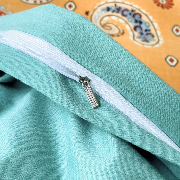 91家纺网 家纺一手货源 找家纺 印季家纺 2025新款生态全棉纯棉磨毛混纺欧式花边款四件套 沐光（桔）