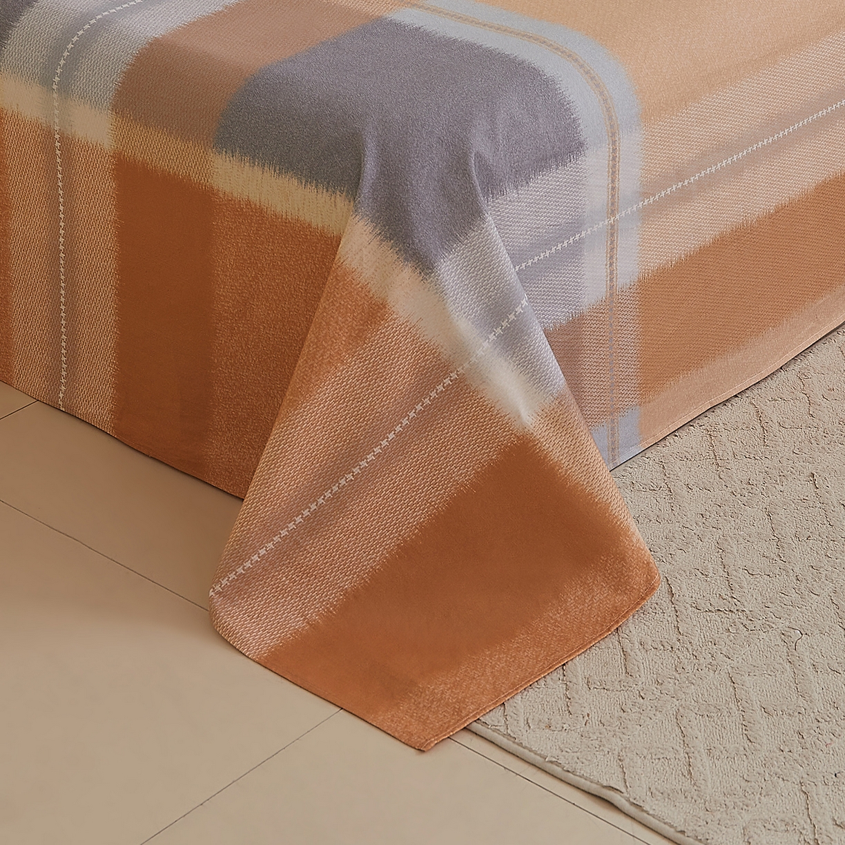 91家纺网 家纺一手货源 找家纺 DoDo 兜兜 2026新款全棉纯棉磨毛印花单床单 床单单件 A版简昔