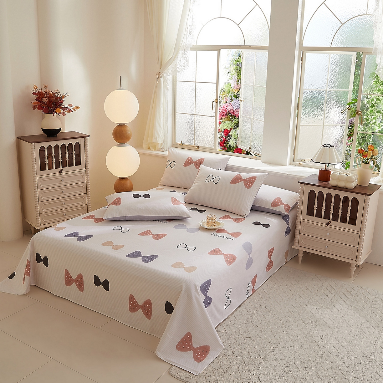 91家纺网 家纺一手货源 找家纺 DoDo 兜兜 2026新款全棉纯棉磨毛印花单床单 床单单件 A版可梦