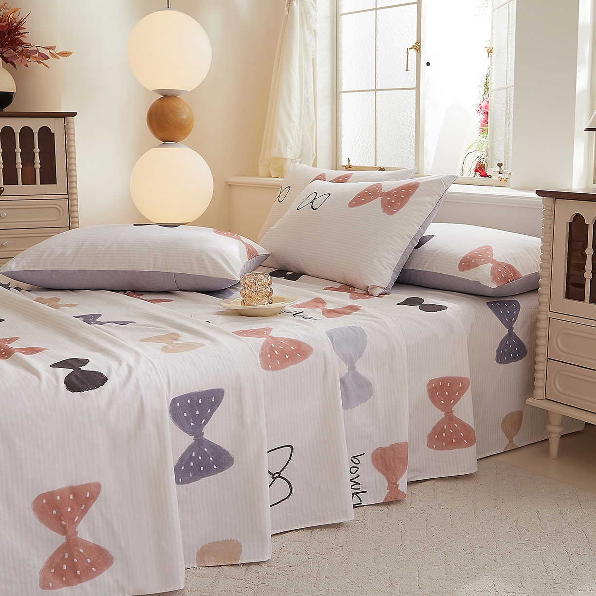 91家纺网 家纺一手货源 找家纺 DoDo 兜兜 2026新款全棉纯棉磨毛印花单床单 床单单件 A版可梦