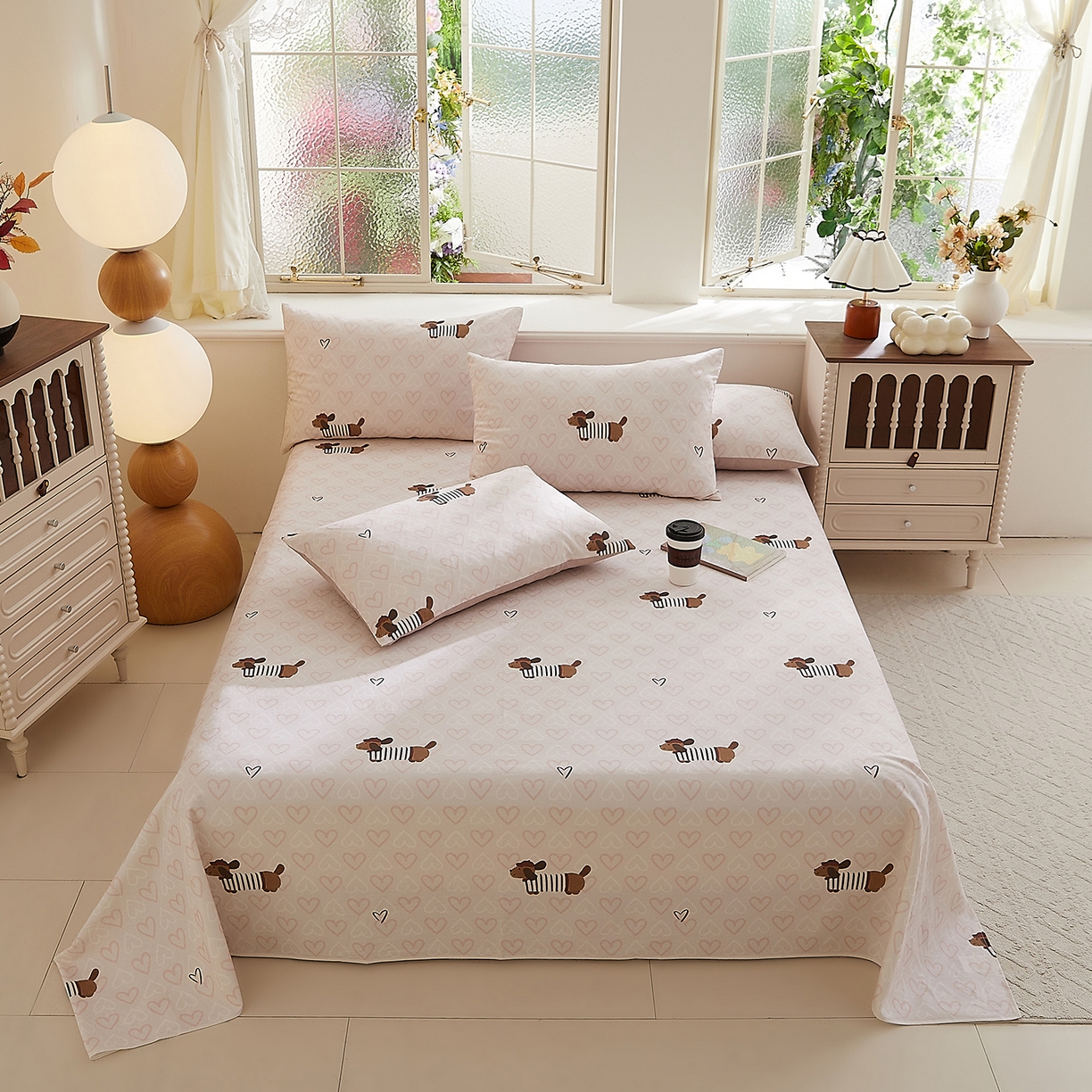 DoDo 兜兜 2026新款全棉纯棉磨毛印花单床单 床单单件 A版旺趣