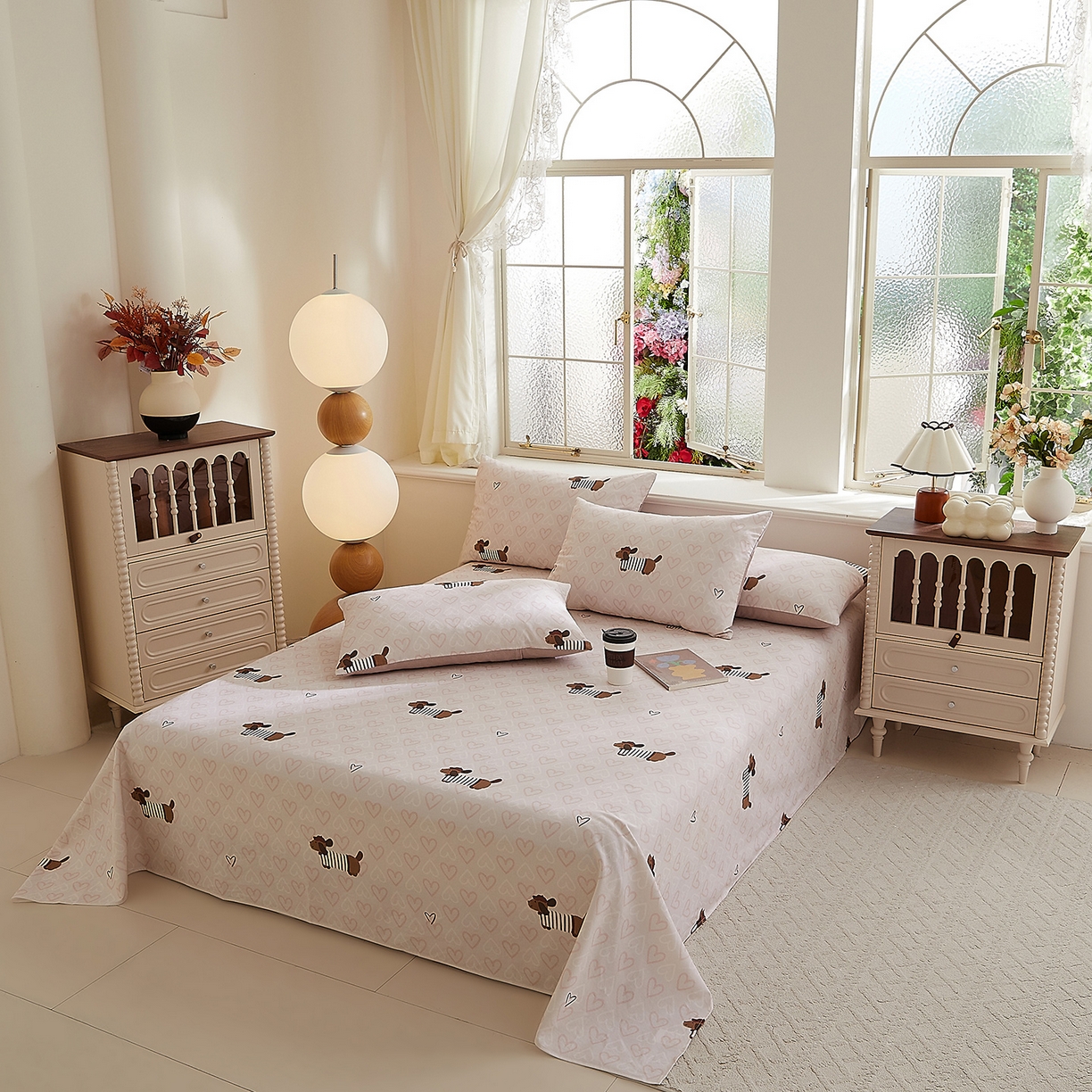 91家纺网 家纺一手货源 找家纺 DoDo 兜兜 2026新款全棉纯棉磨毛印花单床单 床单单件 A版旺趣