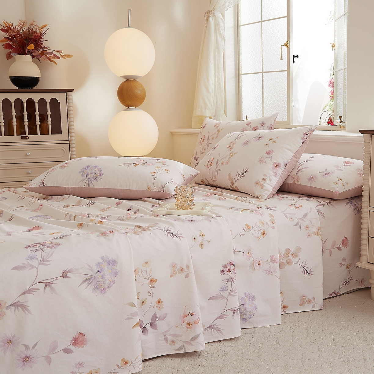 91家纺网 家纺一手货源 找家纺 DoDo 兜兜 2026新款全棉纯棉磨毛印花单床单 床单单件 A版温莎