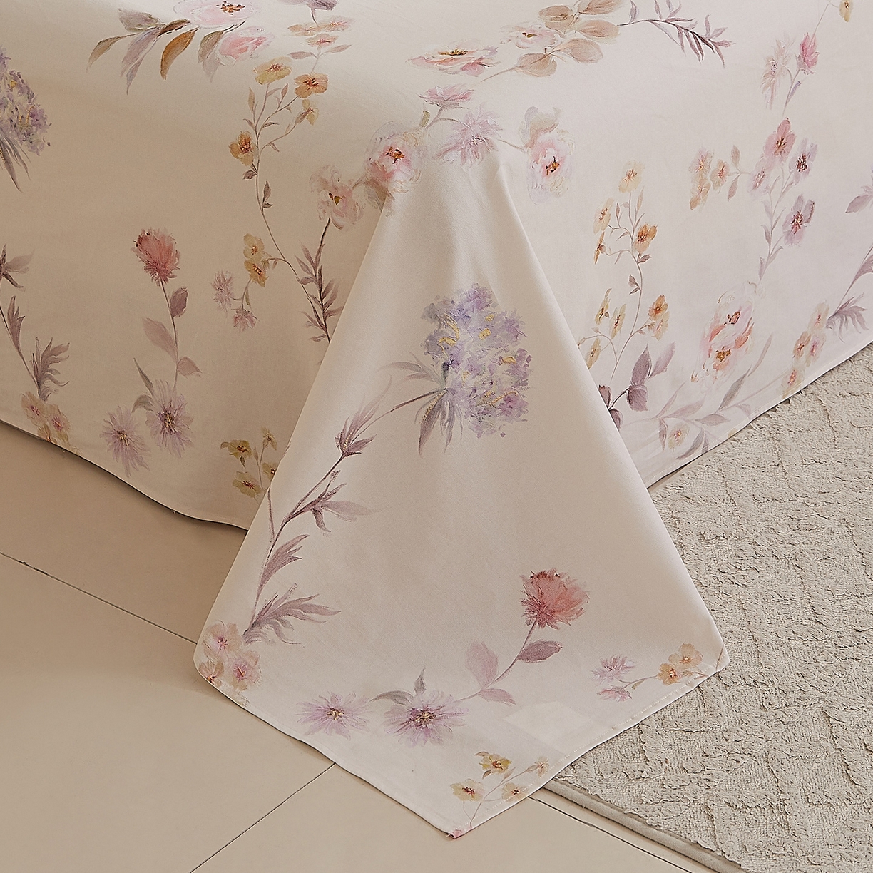 91家纺网 家纺一手货源 找家纺 DoDo 兜兜 2026新款全棉纯棉磨毛印花单床单 床单单件 A版温莎