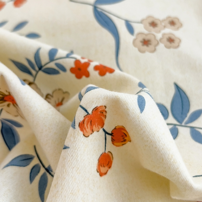 91家纺网 家纺一手货源 找家纺 印季家纺 2025新款全棉纯棉加厚小清新碎花混纺磨毛四件套 诺曼