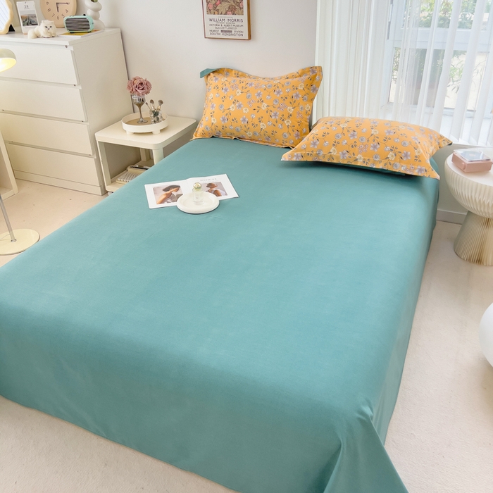 91家纺网 家纺一手货源 找家纺 印季家纺 2025新款全棉纯棉加厚小清新碎花混纺磨毛四件套 卢尔马兰